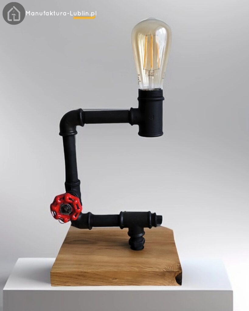 Loftowa Lampka Stojąca