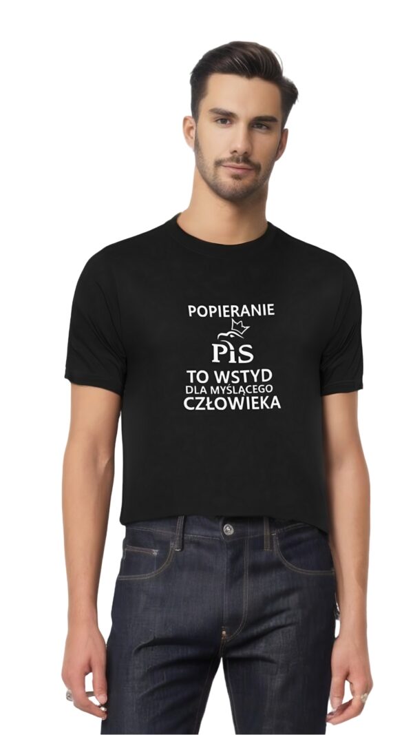 Koszulka - PIS Wstyd -  czarna - obrazek 7