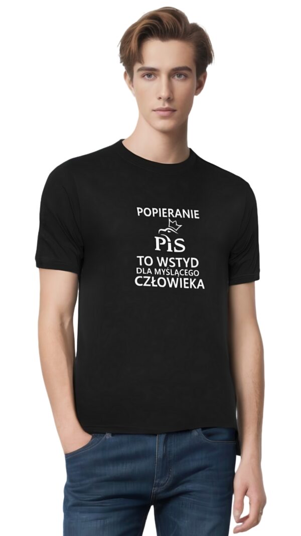 Koszulka - PIS Wstyd -  czarna - obrazek 6