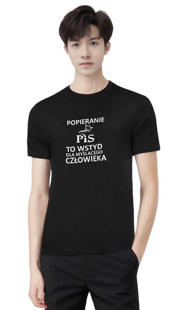 Koszulka - PIS Wstyd -  czarna - obrazek 5