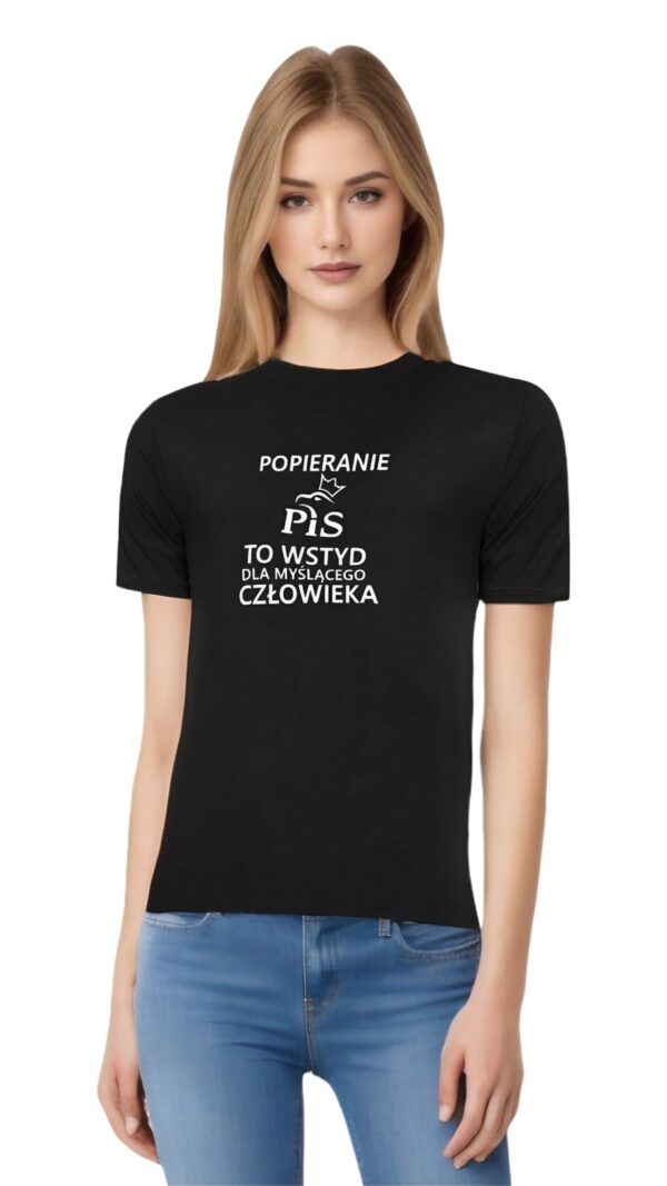 Koszulka - PIS Wstyd -  czarna - obrazek 4