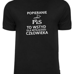 Koszulka - PIS Wstyd -  czarna