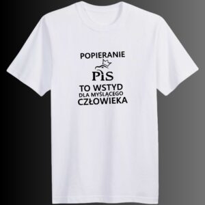 Koszulka - PIS Wstyd -  biała
