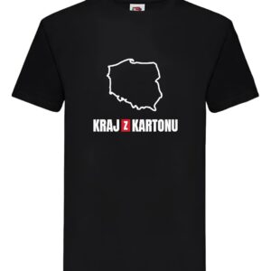 Koszulka - KRAJ Z KARTONU - czarna