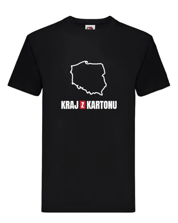 Koszulka - KRAJ Z KARTONU - czarna