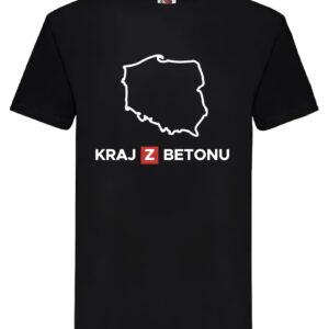 Koszulka - KRAJ Z BETONU -  czarna