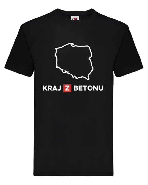 Koszulka - KRAJ Z BETONU -  czarna