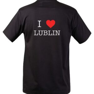 Koszulka - I Love Lublin -  czarna