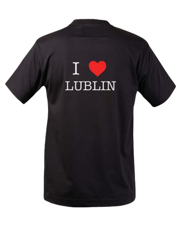 Koszulka - I Love Lublin -  czarna