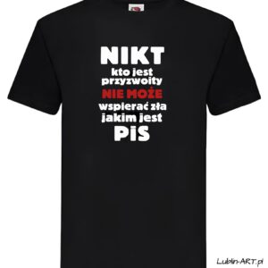Koszulka - PIS -czarna